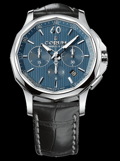 Corum Admiral's Cup Legend 42 Chronograph Steel watch REF: 984.101.20/0F01 AB10 Review